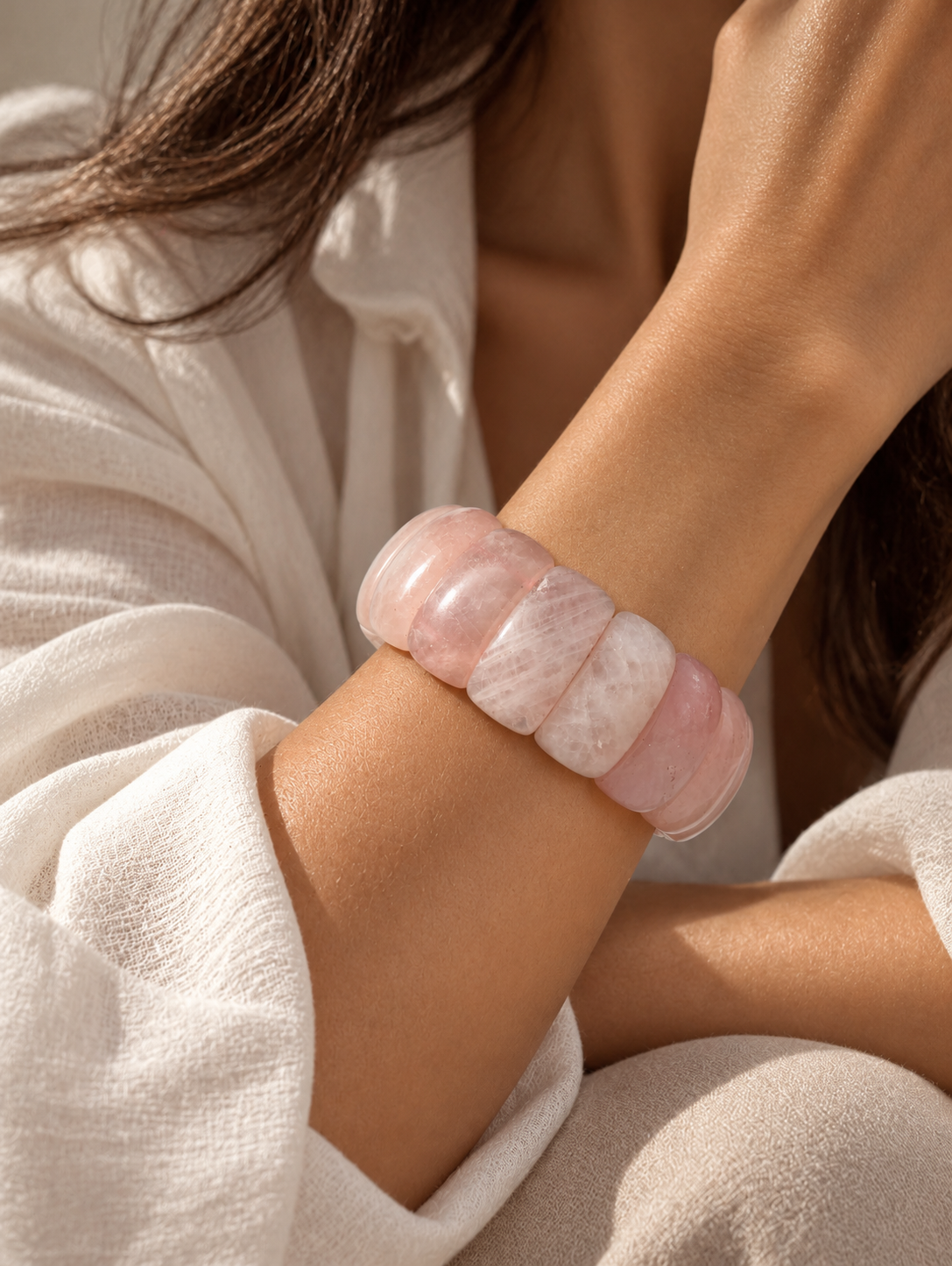 Pulsera cuarzo rosa / Amor y autoestima