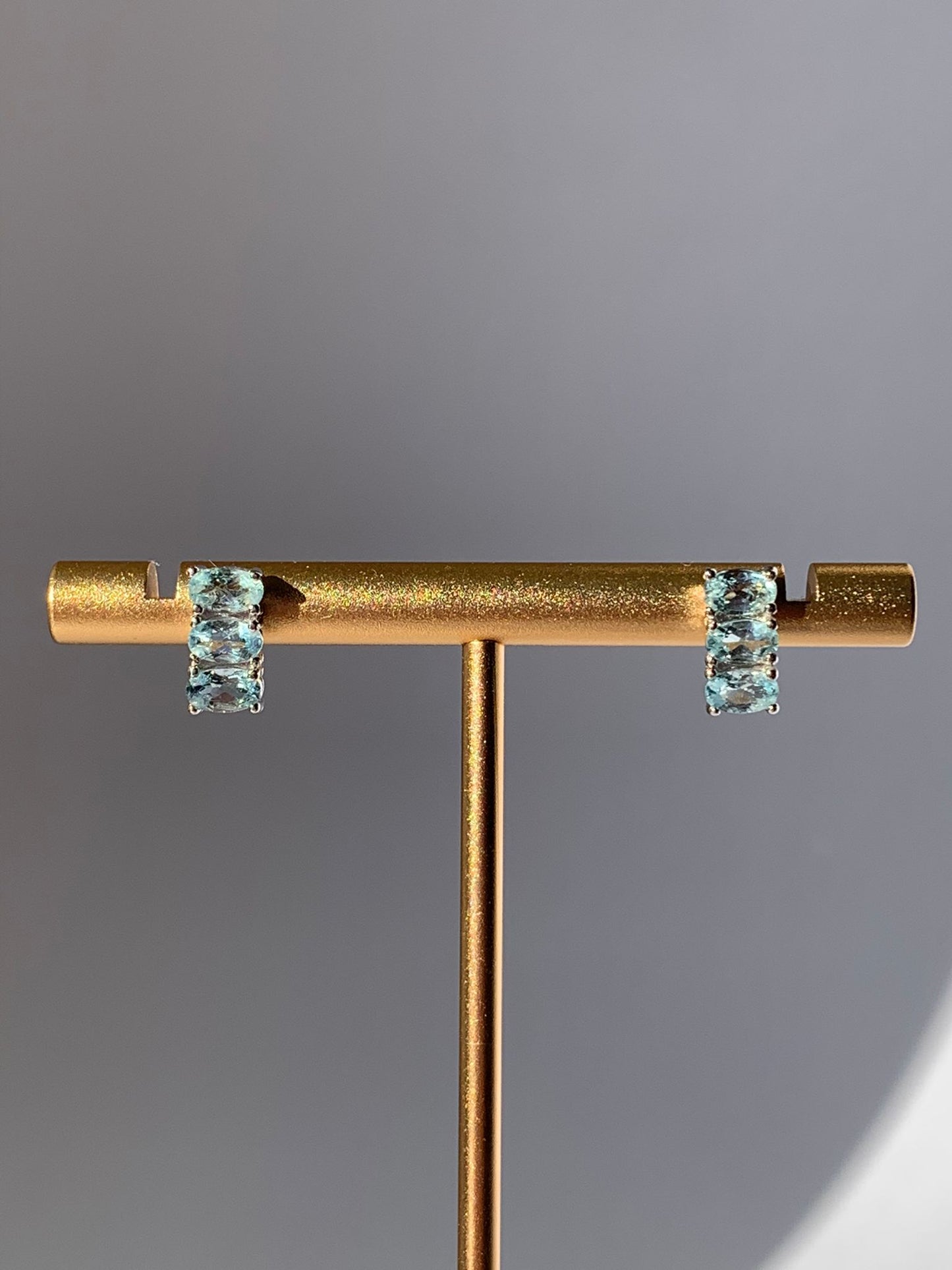 925 Silver Aquamarine Earrings / Harmony and Tranquility