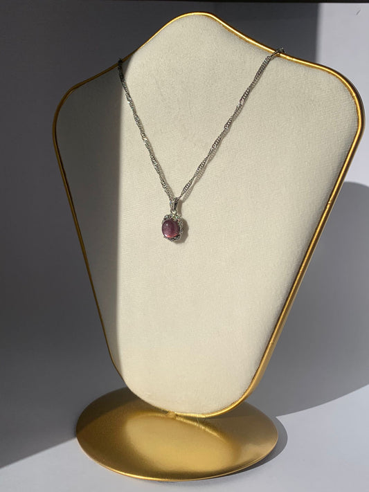 Ciondolo in lepidolite di rame placcato argento / Purificazione e superazione