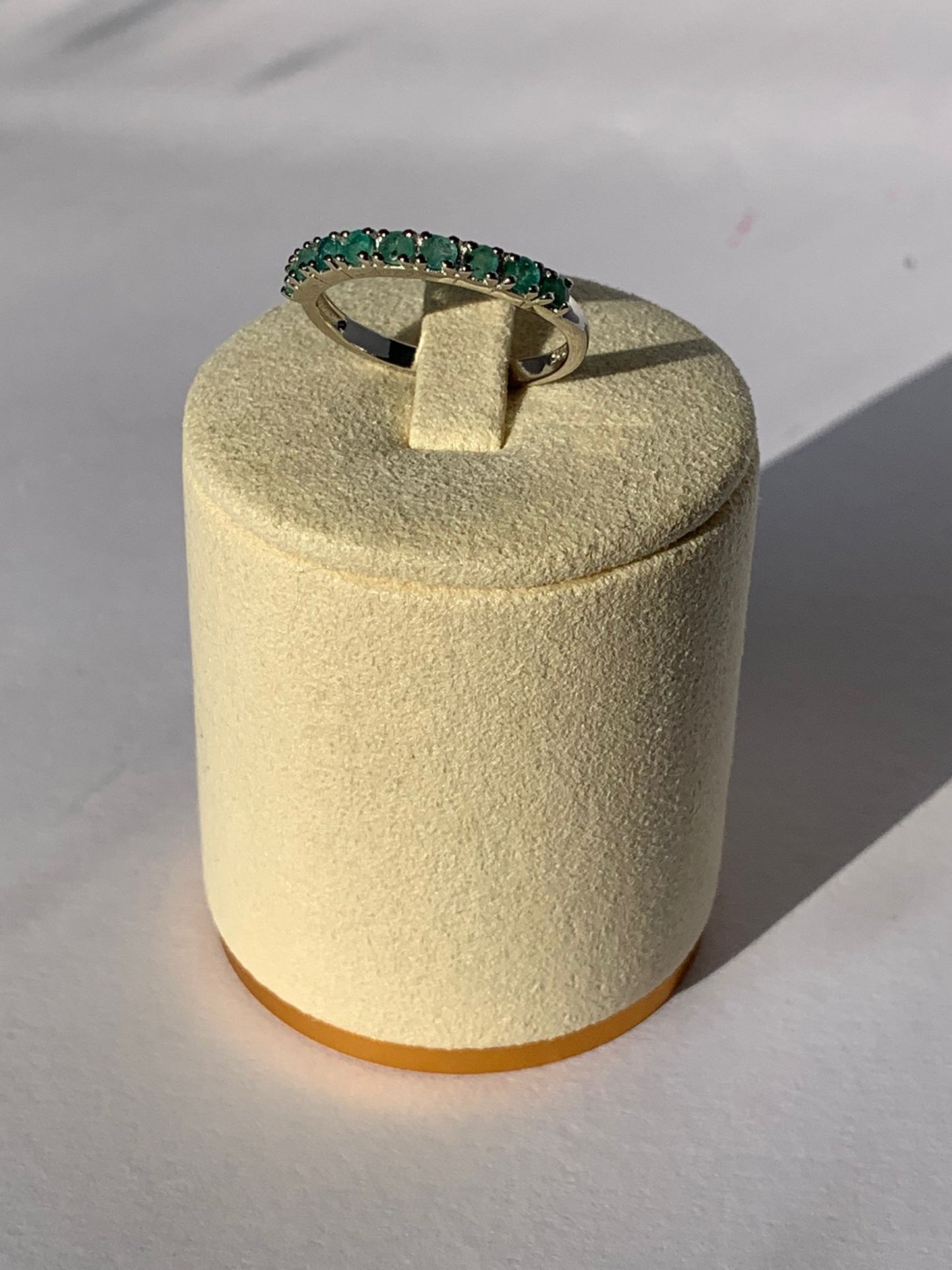 Anello in smeraldo di argento 925 / Abbondanza e manifestazione