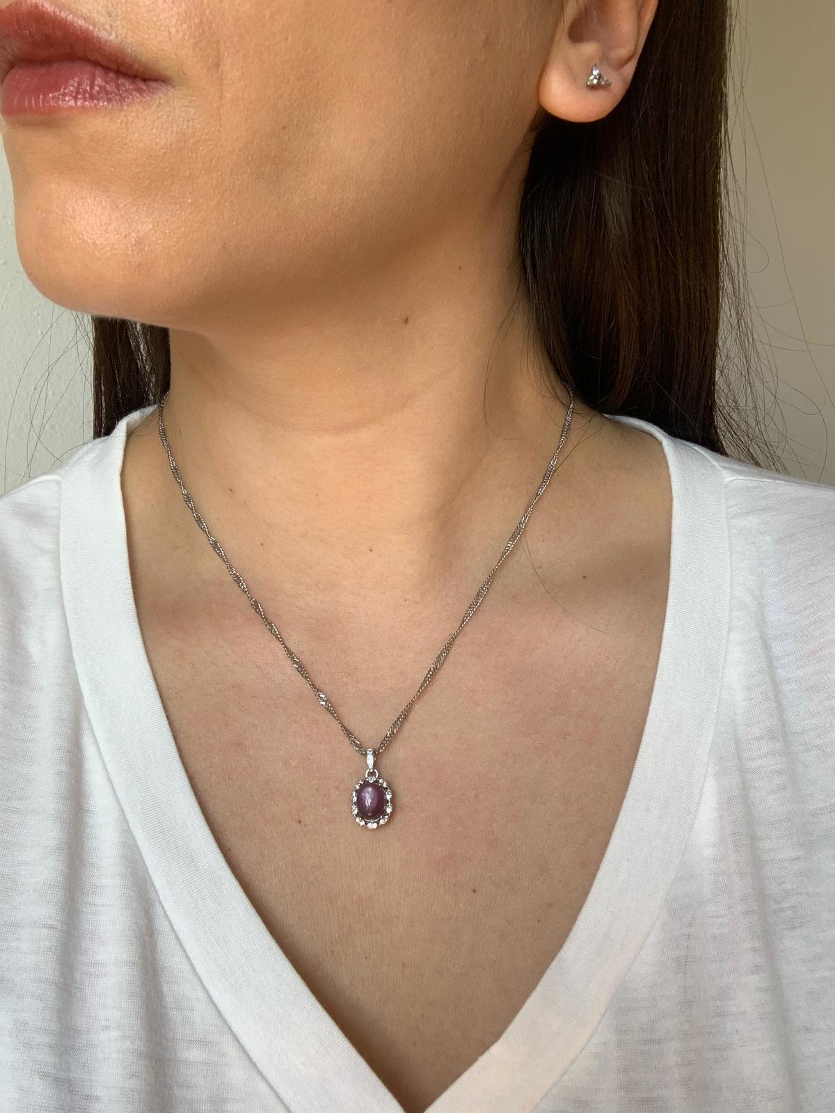 Ciondolo in lepidolite di rame placcato argento / Purificazione e superazione