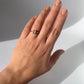 Anello regolabile in quarzo rosa di argento 925 / Amore ed autostima