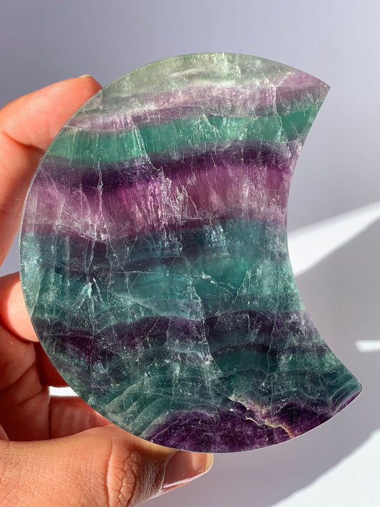 Luna in fluorite arcobaleno / Cambiamenti e spiritualità