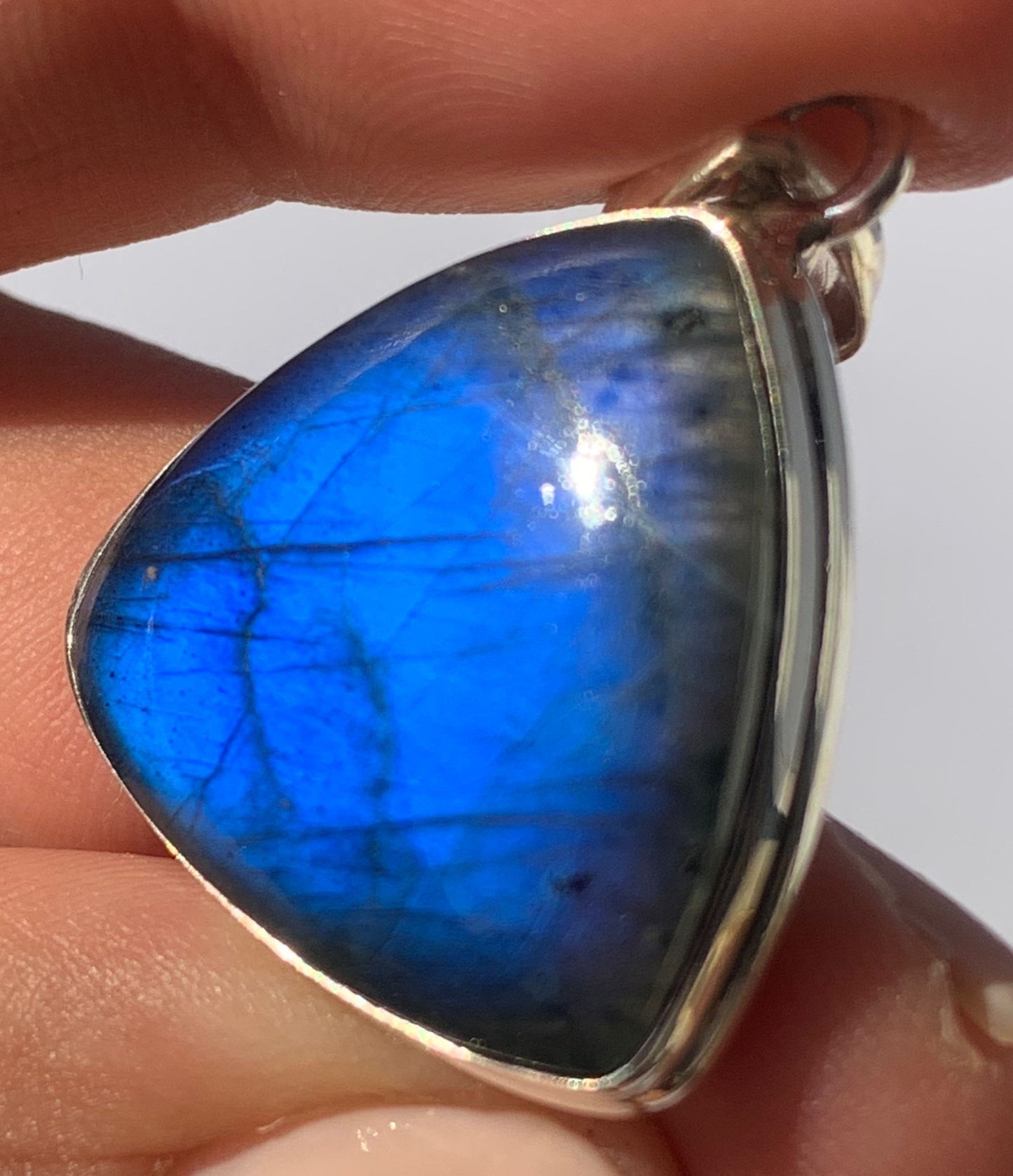 Ciondolo in labradorite di argento 925 / Intuizione e trasformazione