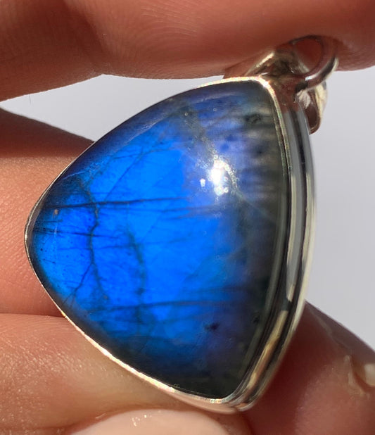 Ciondolo in labradorite di argento 925 / Intuizione e trasformazione