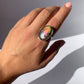 Anello regolabile in labradorite di argento 925 / Intuizione e trasformazione