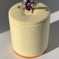 925 Silver Amethyst and White Topaz Ring / Relaxation and Balance