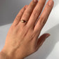 Anello regolabile in citrino di argento 925 / Abbondanza e successo