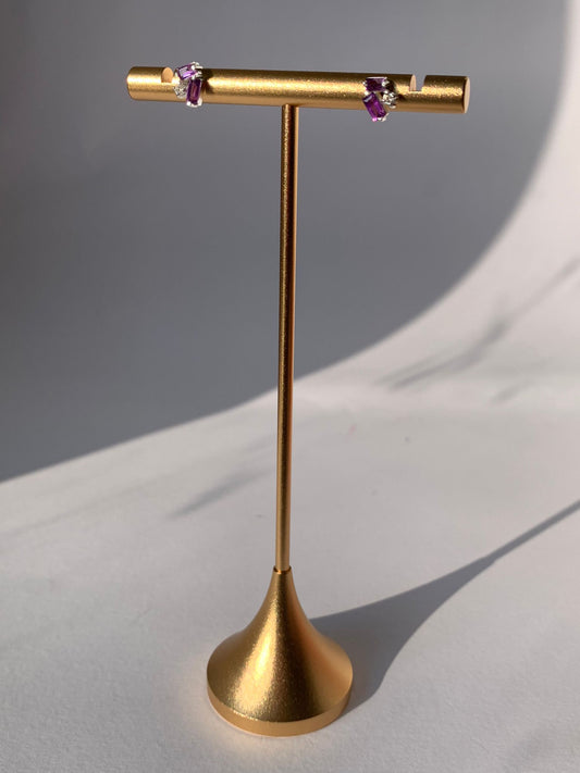 Orecchini in ametista di argento 925 / Rilassamento ed equilibrio