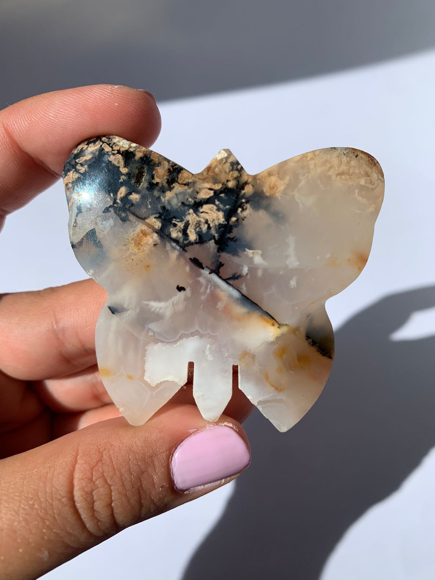 Dendritic Agate Butterfly / Tranquility and Maturity