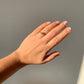 925 Silver Moissanite Adjustable Ring / Inner Potential and Prosperity