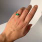 Anillo de ónix verde elaborado en plata 925 / Autocontrol y positividad