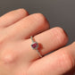 Anello regolabile in granato di argento 925 / Energia e passione