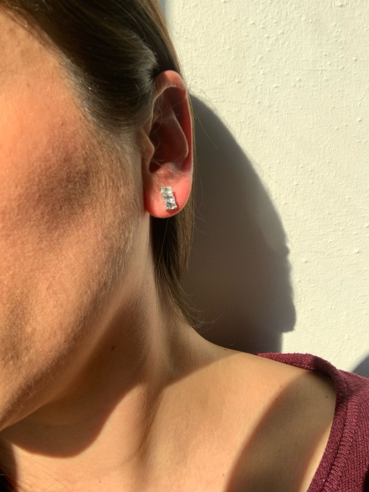 925 Silver Aquamarine Earrings / Harmony and Tranquility