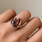 Anello regolabile in ametrino di argento 925 / Abbondanza e gioia