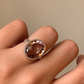 Anello regolabile in ametrino di argento 925 / Abbondanza e gioia