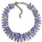 Collana MAXI regolabile in agata blu lace / Rilassamento e comunicazione