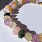 Collana MAXI in ametista, citrino, quarzo rosa e prehnite / Equilibrio energetico ed armonia interiore