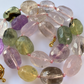 Collana MAXI in ametista, citrino, quarzo rosa e prehnite / Equilibrio energetico ed armonia interiore