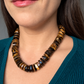 Collana MAXI regolabile in occhio di tigre / Protezione e trasformazione