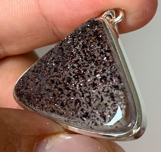 Ciondolo in super seven di argento 925 / Alta vibrazione e potenziatore energetico