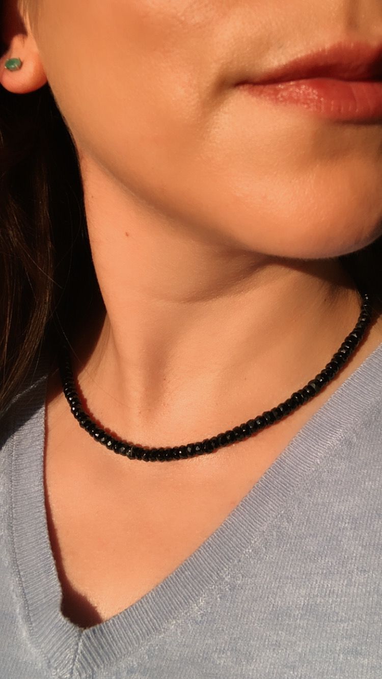 925 Silver Black Tourmaline and White Topaz Ring / Purification and Protection