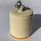 925 Silver Blue Topaz Adjustable Ring / Happiness and Vitality