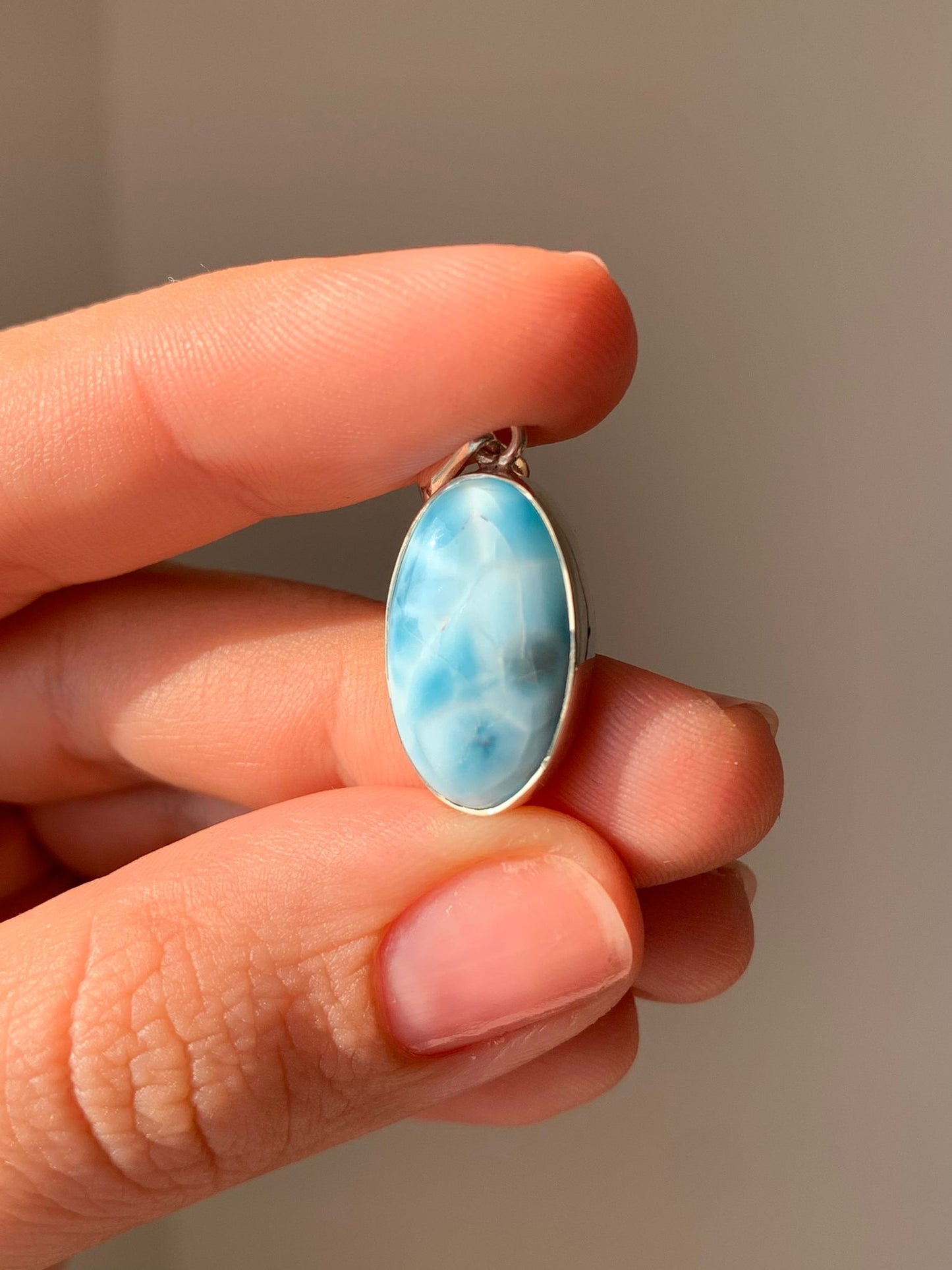 Collar larimar plata 925 / Equilibrio y serenidad
