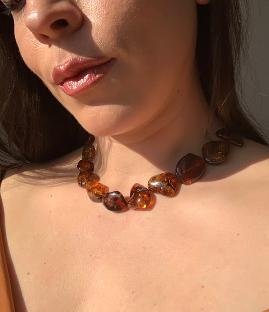 Collana in ambra baltica / Ottimismo e fiducia