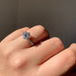 Anello regolabile taglio brillante da 2 CT di moissanite certificata su argento 925 rodiato (Colore D, Chiarezza VVS1) / Potenziale interno e prosperità
