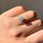 925 Silver Moissanite Adjustable Ring / Inner Potential and Prosperity