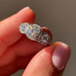 Anillo ajustable de moissanita en plata 925 / Potencial interno y prosperidad