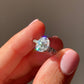 925 Silver Moissanite Adjustable Ring / Inner Potential and Prosperity