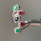 925 Silver Emerald Earrings / Abundance and Manifestation