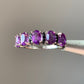 925 Silver Amethyst Adjustable Ring / Relaxation and Balance