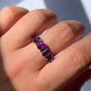 925 Silver Amethyst Adjustable Ring / Relaxation and Balance