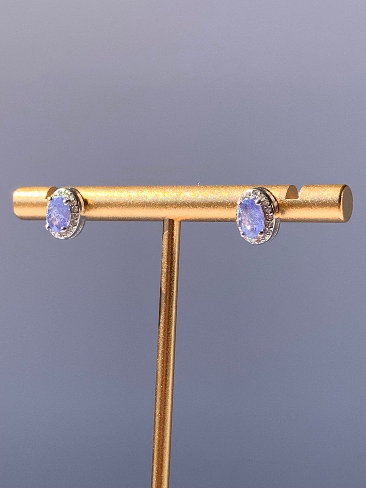 Adjustable Tanzanite Ring in 925 Silver Gold Plated / Self-Realization and Empowerment
