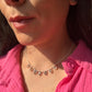Collana in quarzo tormalinato di argento 925 / Protezione e radicamento