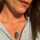 Collar de Labradorita de Cobre Chapado en Plata / Intuición y Transformación