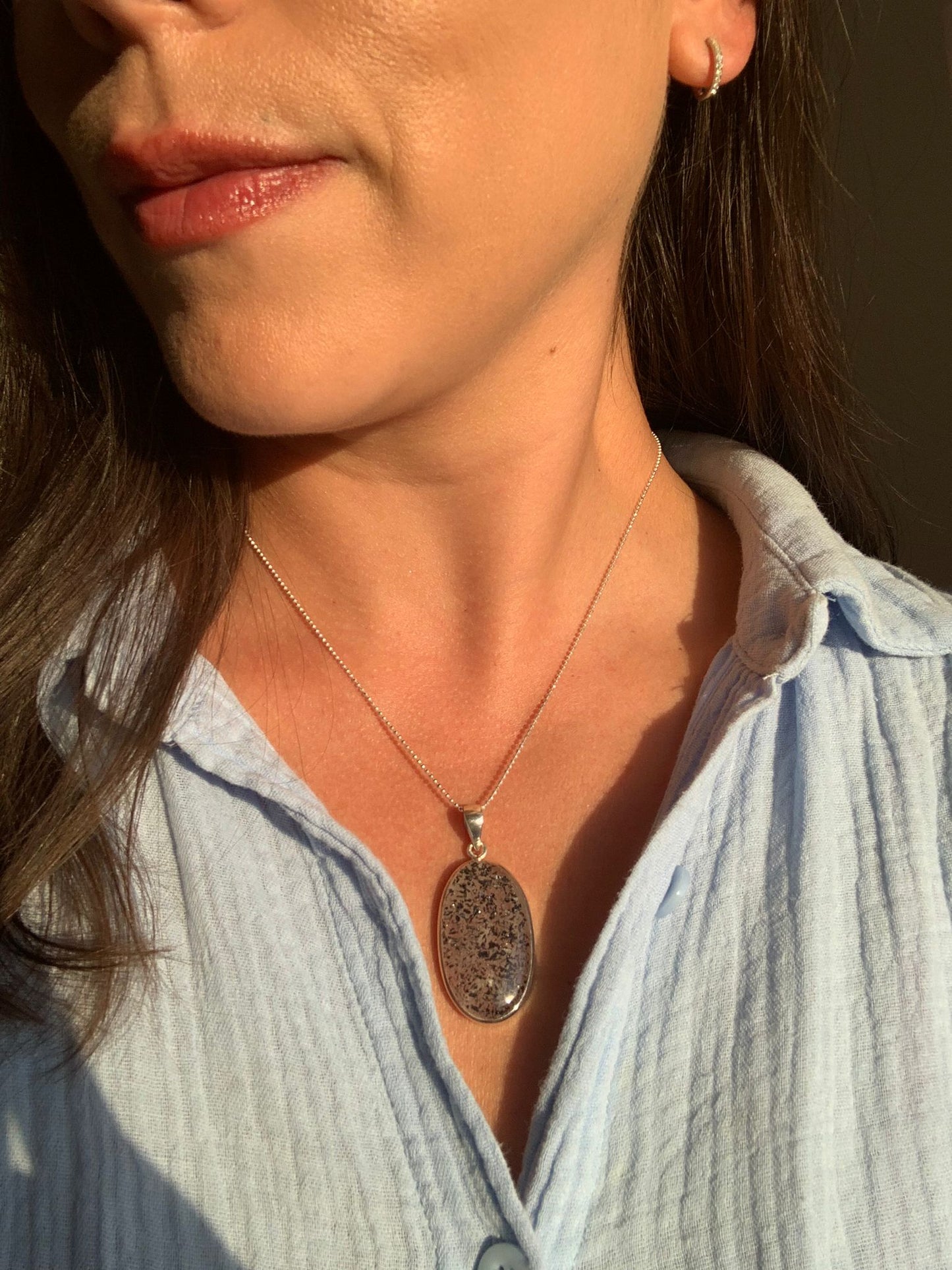 Ciondolo in super seven di argento 925 / Alta vibrazione e potenziatore energetico