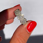 Anillo ajustable de moissanita en plata 925 / Potencial interno y prosperidad
