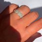 Anillo ajustable de moissanita en plata 925 / Potencial interno y prosperidad
