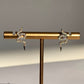 Orecchini in moissanite su argento 925 RODIATO (Colore D, Chiarezza VVS1)/ Potenziale interno e prosperità