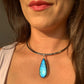 Silver Plated Copper Labradorite Necklace / Intuition and Transformation