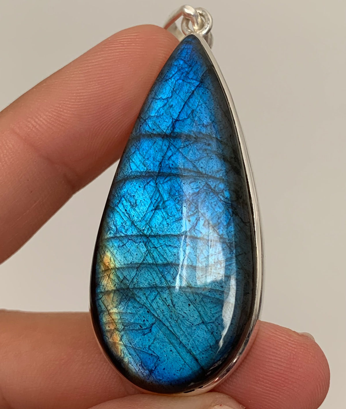 Silver Plated Copper Labradorite Necklace / Intuition and Transformation