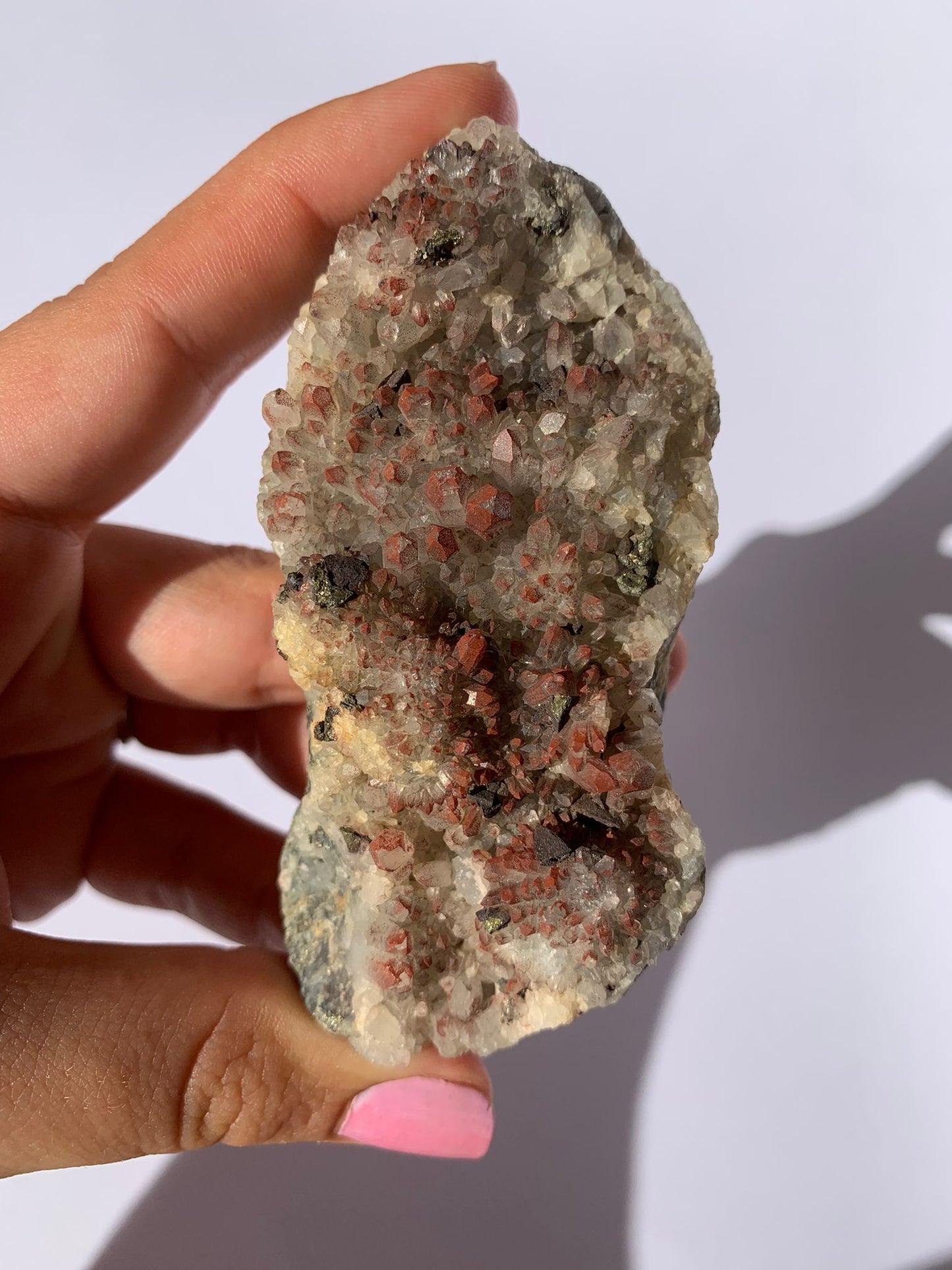 Cuarzo Hematoide con Pirita / Equilibrio y Prosperidad