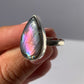 Anello regolabile in labradorite di argento 925 / Intuizione e trasformazione