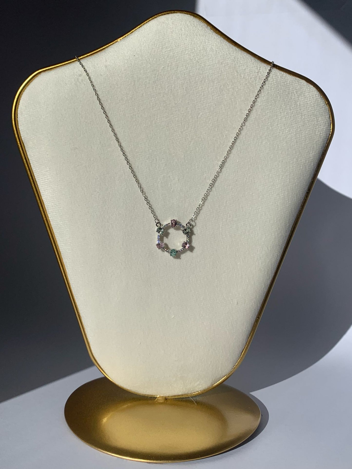 Collana in tormalina di argento 925 / Purificazione e protezione