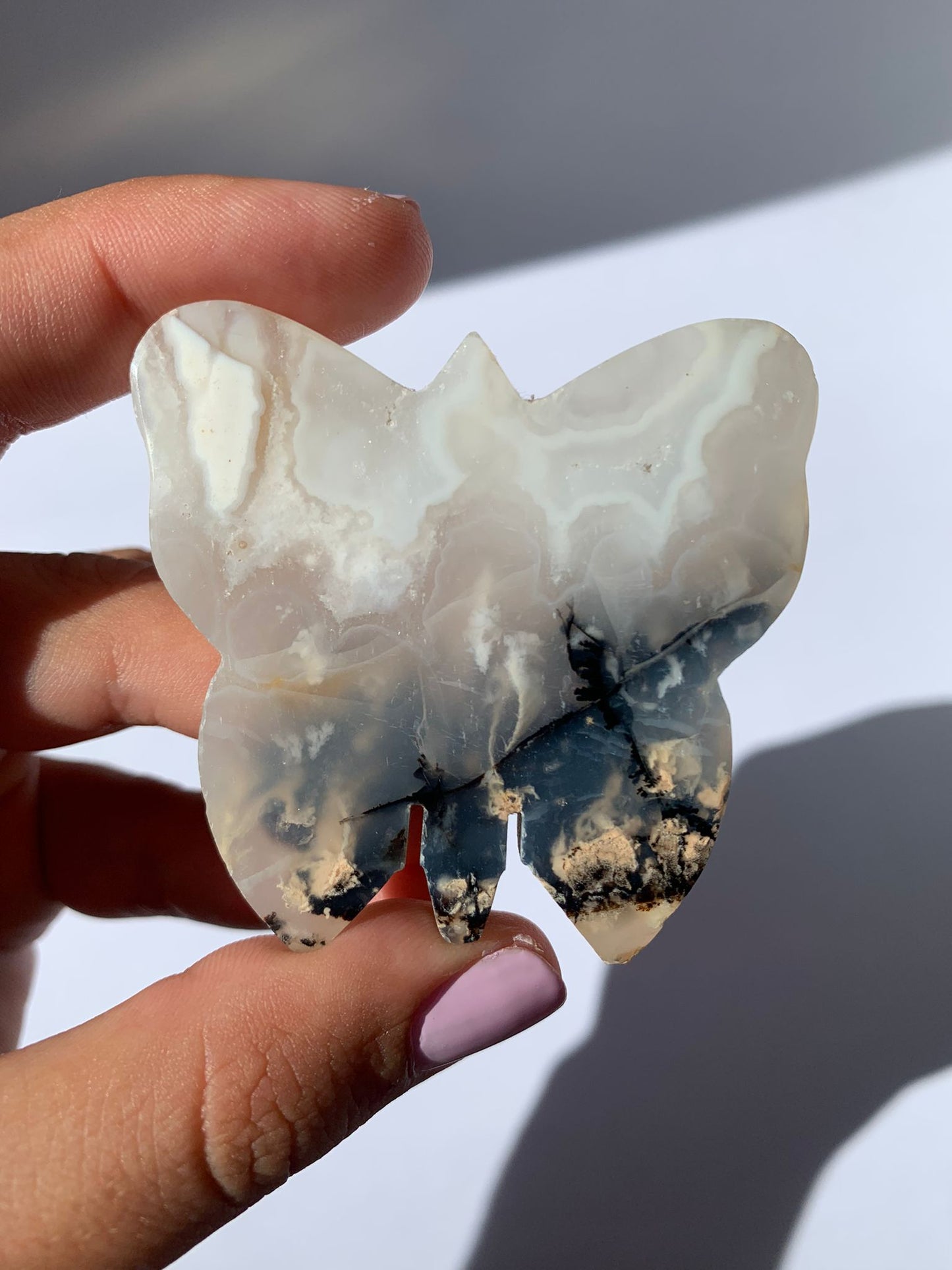 Dendritic Agate Butterfly / Tranquility and Maturity
