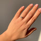 925 Silver Moissanite Adjustable Ring / Inner Potential and Prosperity